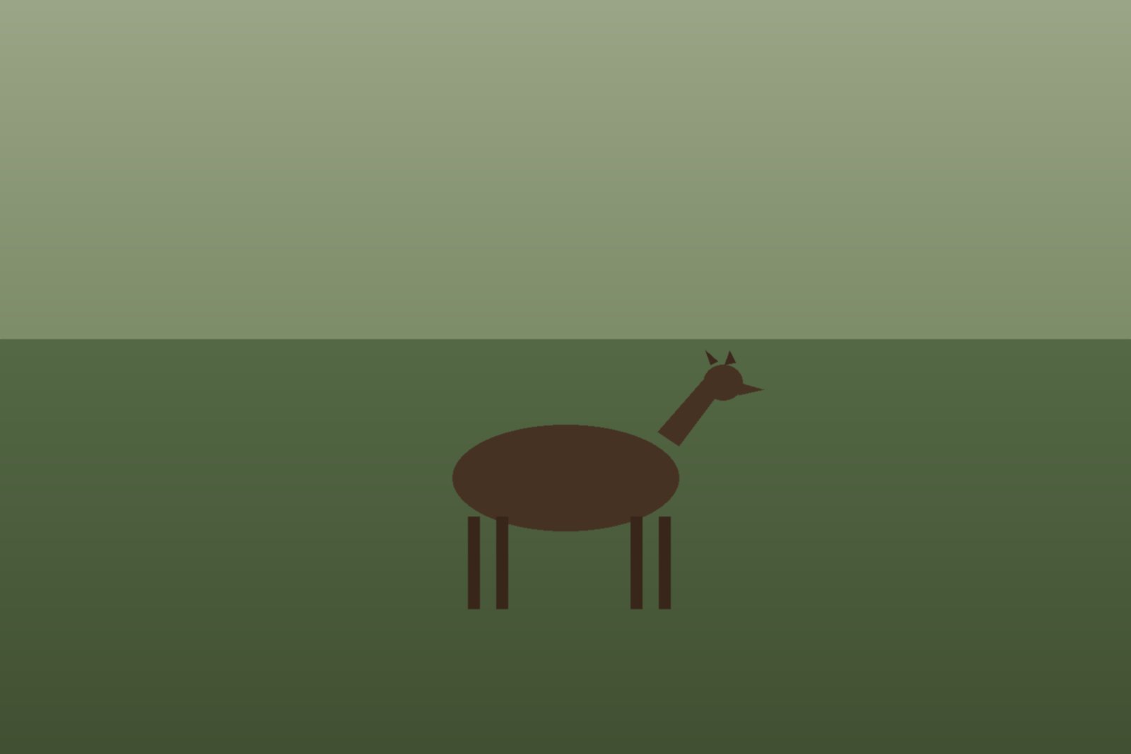 A cow elk in spring grass